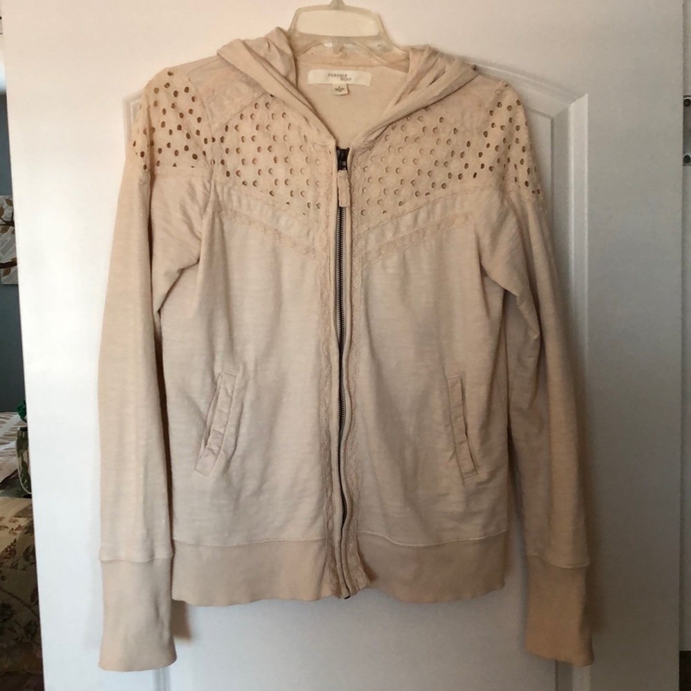 Anthropologie zip hoodie